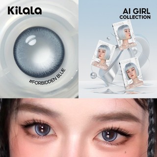 Kính áp tròng Kilala màu lam Forbidden Blue lens cận 6 tháng DIA 14.5mm có độ (0-8) 1 cặp