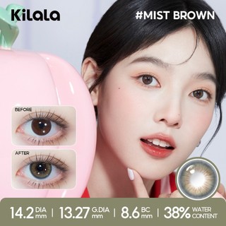 Kính áp tròng Kilala màu nâu Mist Brown và 24K Coffee Brown DIA 14.2mm lens cận 6 tháng có độ (0-8) 1 cặp