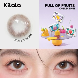 【Deal ưu đãi】Kính áp tròng Kilala màu nâu Cat Eye Brown lens cận 6 tháng DIA 14.0mm có độ (0-8) 1 cặp