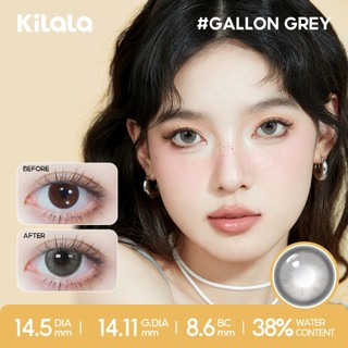 Kính áp tròng Kilala màu xám Gallon Grey lens cận 6 tháng DIA 14.5mm có độ (0-8) 1 cặp