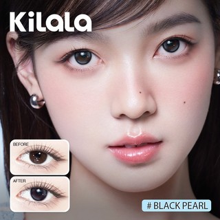 10 chiếc Kính áp tròng Kilala lens 1 ngày màu đen Black Pearl DIA 14.2mm có độ (0-8)