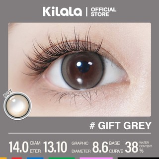10 chiếc Kính áp tròng Kilala lens 1 ngày màu xám Gifted Grey màu nâu Gifted Brown DIA 14.0mm có độ (0-8)