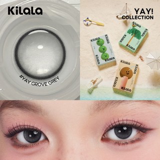 【Deal ưu đãi】Kính áp tròng Kilala màu xám Yay Grove Grey lens cận  6 tháng DIA 14.2mm có độ (0-8) 1 cặp