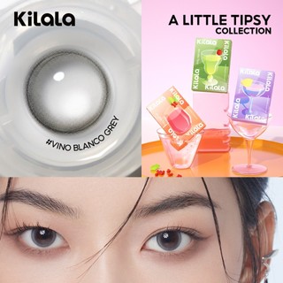 Kính áp tròng Kilala màu xám Vino Blanco Gray lens cận 6 tháng DIA 14.2mm có độ (0-8) 1 cặp