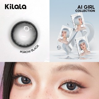【Deal ưu đãi】Kính áp tròng Kilala màu đen Grow Black lens cận 6 tháng DIA 14.2mm có độ (0-8) 1 cặp