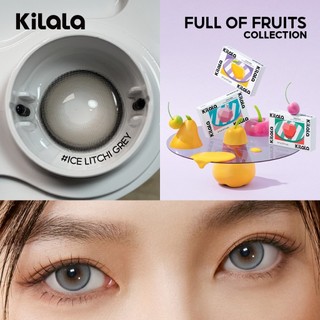 Kính áp tròng Kilala màu xám Lychee Grey lens cận 6 tháng DIA 14.2mm có độ (0-8) 1cặp