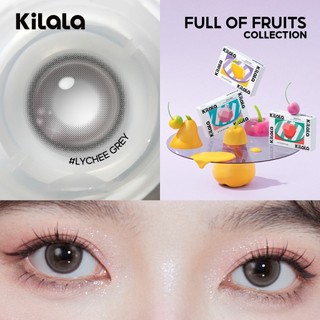 Kính áp tròng Kilala màu xám Lychee Grey lens cận 6 tháng DIA 14.2mm có độ (0-8) 1cặp
