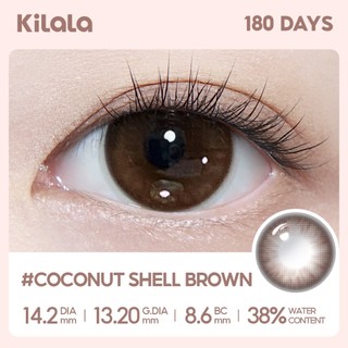 【Deal ưu đãi】Kính áp tròng Kilala màu nâu Coconut Shell Brown lens cận 6 tháng DIA 14.2mm có độ (0-8) 1 cặp