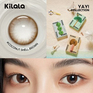 【Deal ưu đãi】Kính áp tròng Kilala màu nâu Coconut Shell Brown lens cận 6 tháng DIA 14.2mm có độ (0-8) 1 cặp