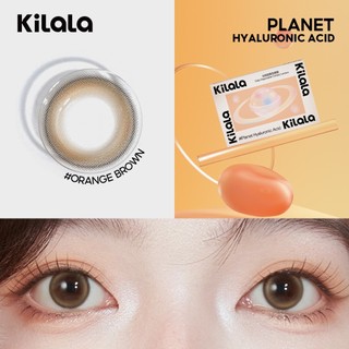 Kính áp tròng Kilala màu nâu Orange Brown DIA 14.2mm và màu xám Felinae Grey DIA 14.5mm lens cận 1 ngày có độ (0-8) 2 chiếc