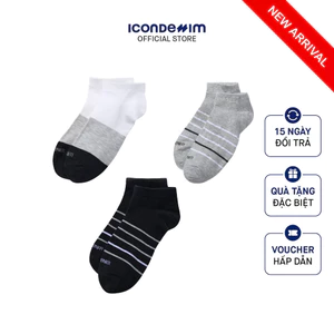 Combo Vớ Nam Cổ Thấp Ankle Socks Neutral Color Stripe VOID0037