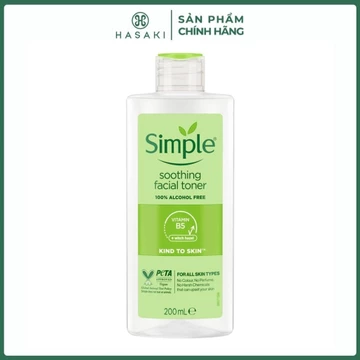 [DAILY] Nước Cân Bằng Simple Làm Dịu Da & Cấp Ẩm 200ml Hasaki Sản Phẩm Chính Hãng