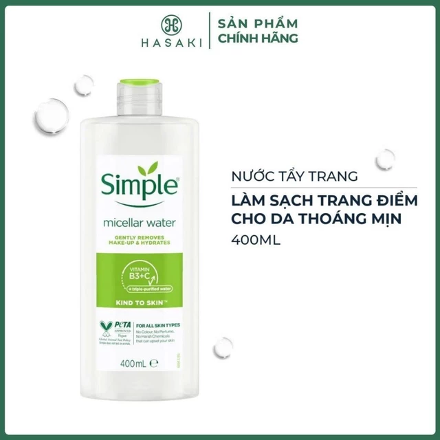 [DAILY] Nước Tẩy Trang Simple Dành Cho Da Nhạy Cảm Hasaki Sản phẩm chính hãng