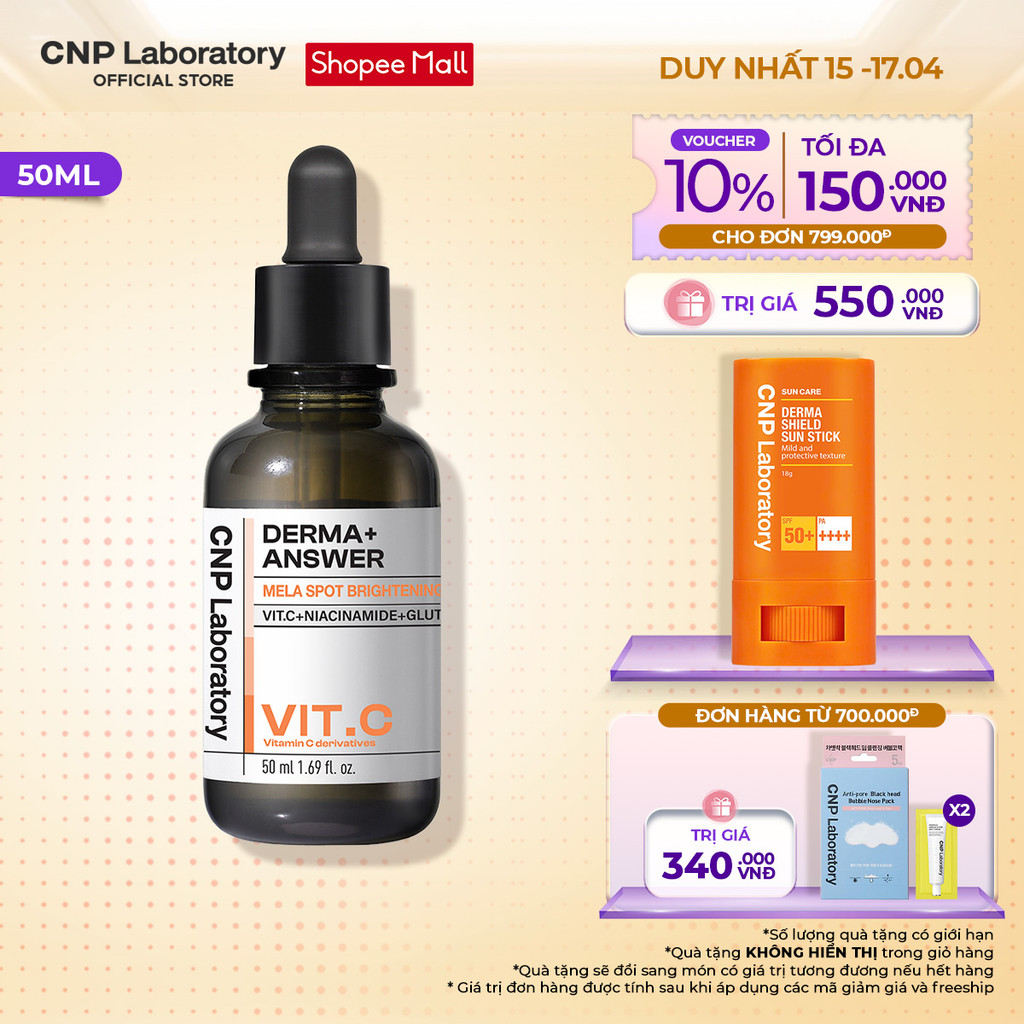 Tinh chất Vitamin C mờ thâm nâng da tươi sáng CNP Laboratory Derma ...