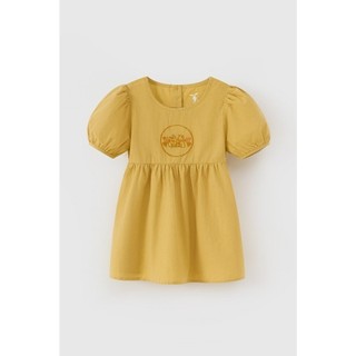 Đầm váy thô ngắn tay Vintage bé gái Rabity 950.023