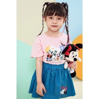 Áo thun ngắn tay Mickey & Minnie bé gái Rabity 500.010