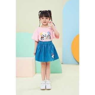 Áo thun ngắn tay Mickey & Minnie bé gái Rabity 500.010
