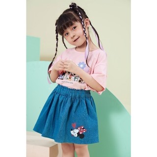 Áo thun ngắn tay Mickey & Minnie bé gái Rabity 500.010