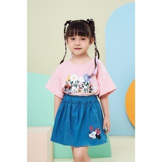 Áo thun ngắn tay Mickey & Minnie bé gái Rabity 500.010