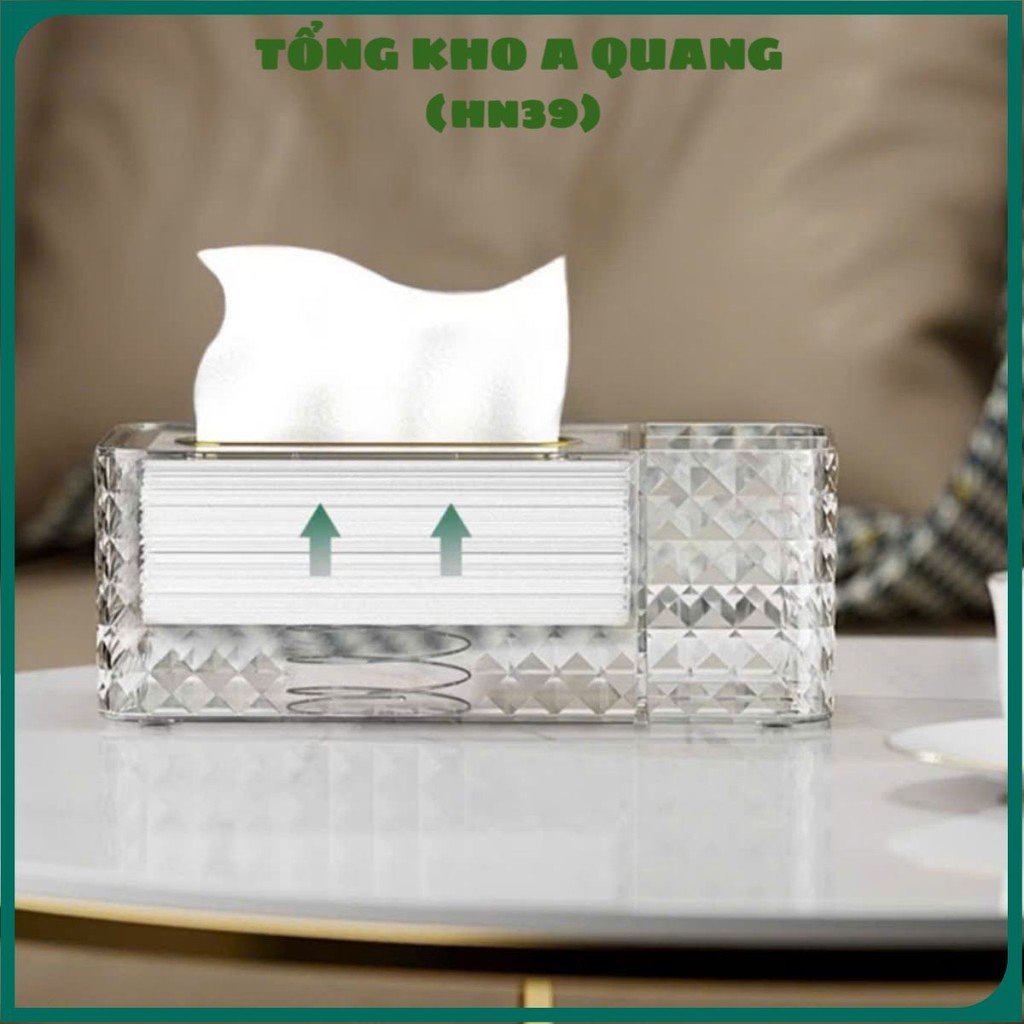 Hộp Trong Suốt Tiện Lợi, HỘP ĐỰNG GIẤY ĐỂ BÀN - HOPDUNGGIAYAN9634