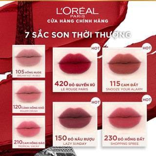 Son kem mịn lì nhẹ môi, & 16H lâu trôi, chuẩn màu căng mướt L’Oreal Paris Infallible Matte Resistance 5ML | 115