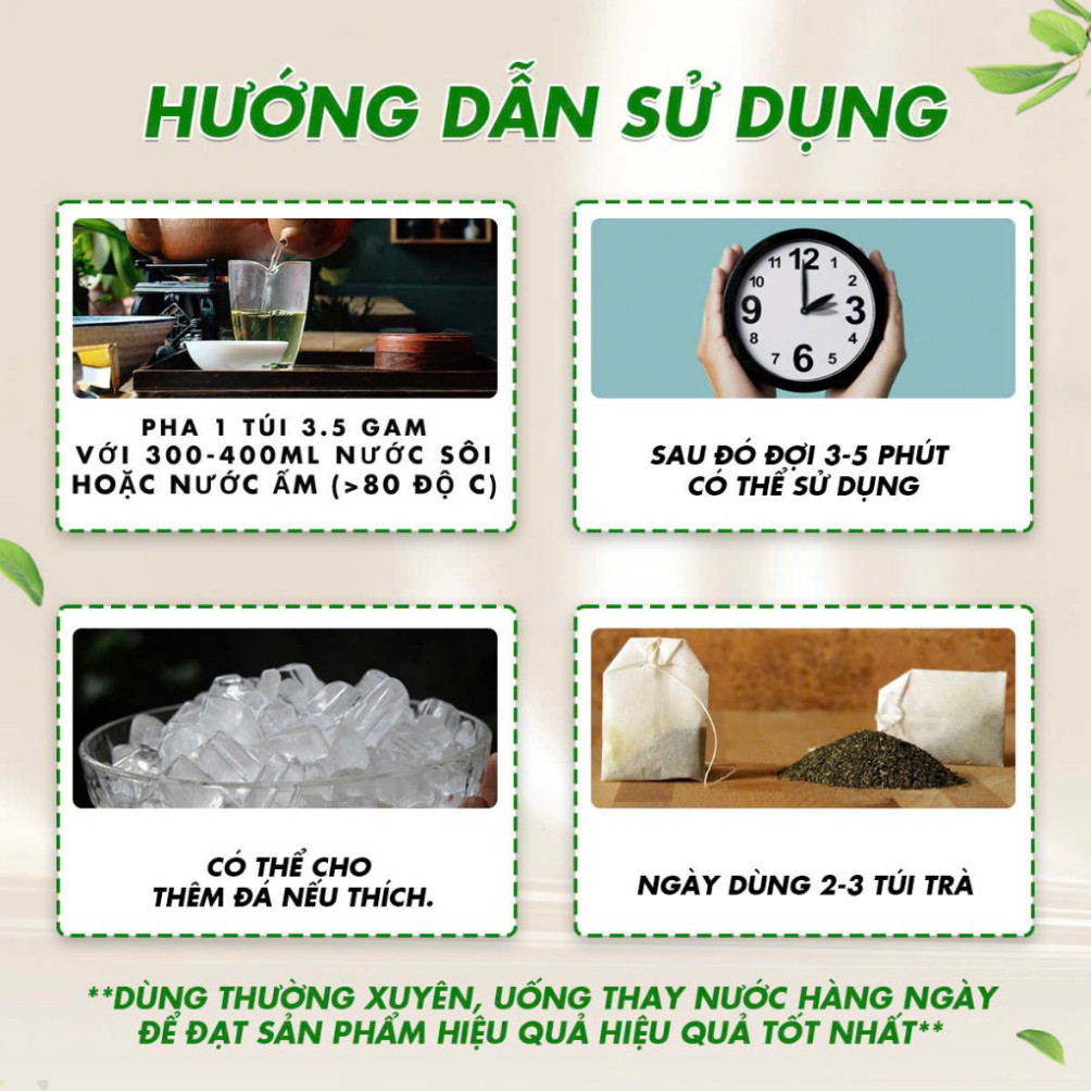Trà Linh Chi Thìa Canh - 60 túi lọc - Chính hãng
