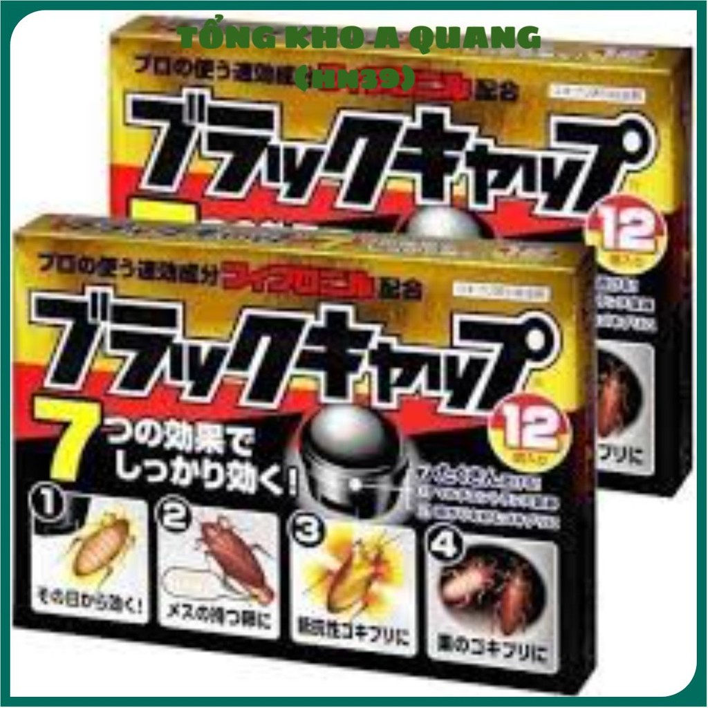 [CHÍNH HÃNG HỘP 12 VIÊN] DIỆT GIÁN SIÊU NHẠY - Hộp thuốc diệt gián Nhật bản, Thuốc diệt gián của Nhật Barracks Cap