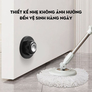Chặn cửa chống va đập, bộ giữ cửa nam châm từ tính sillicon keo không đục khoan làm hỏng tường Life Plus - CC01