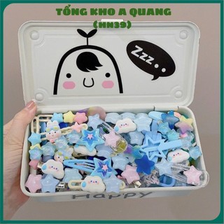 KẸP TÓC XINH CHO BÉ - Cặp, Kẹp Tóc 50 Chi Tiết Mix Hình Cho Bé Siêu Xinh