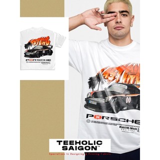Áo Thun Nam Nữ TEEHOLIC Cotton Cao Cấp Xe Hơi Porsche RWB Phong Cách Retro Y2K - THSI109