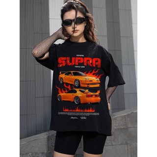 Áo Thun Nam Nữ TEEHOLIC Cotton Cao Cấp Xe Hơi Toyota Supra Phong Cách Retro - THSI112