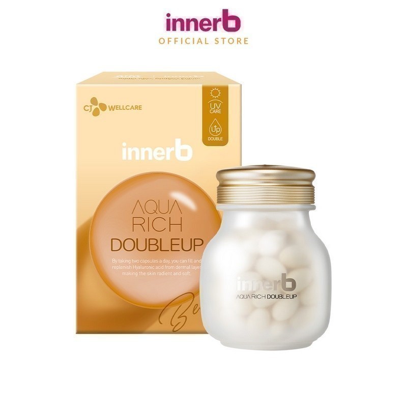 Ảnh Thực phẩm bảo vệ sức khỏe INNERB AQUA RICH DOUBLEUP (từ Axit Hyaluronic) lọ 56 viên 1
