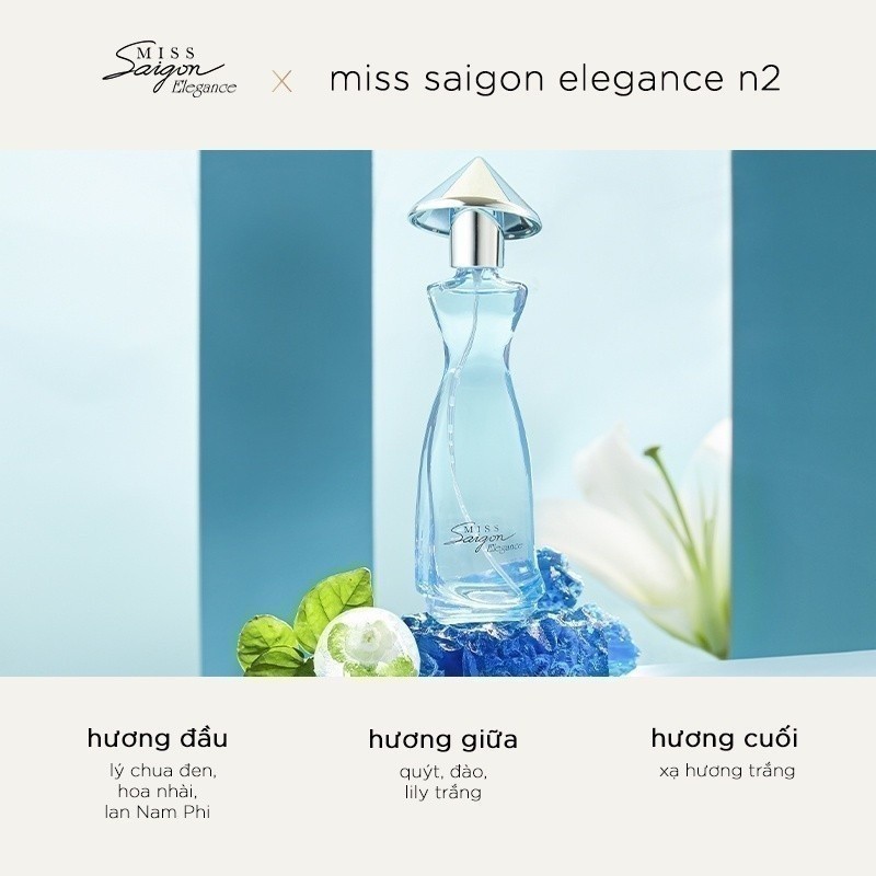 Ảnh Nước hoa nữ Miss Saigon Elegance Sapphire 50ml - Hương Tinh Khiết 2