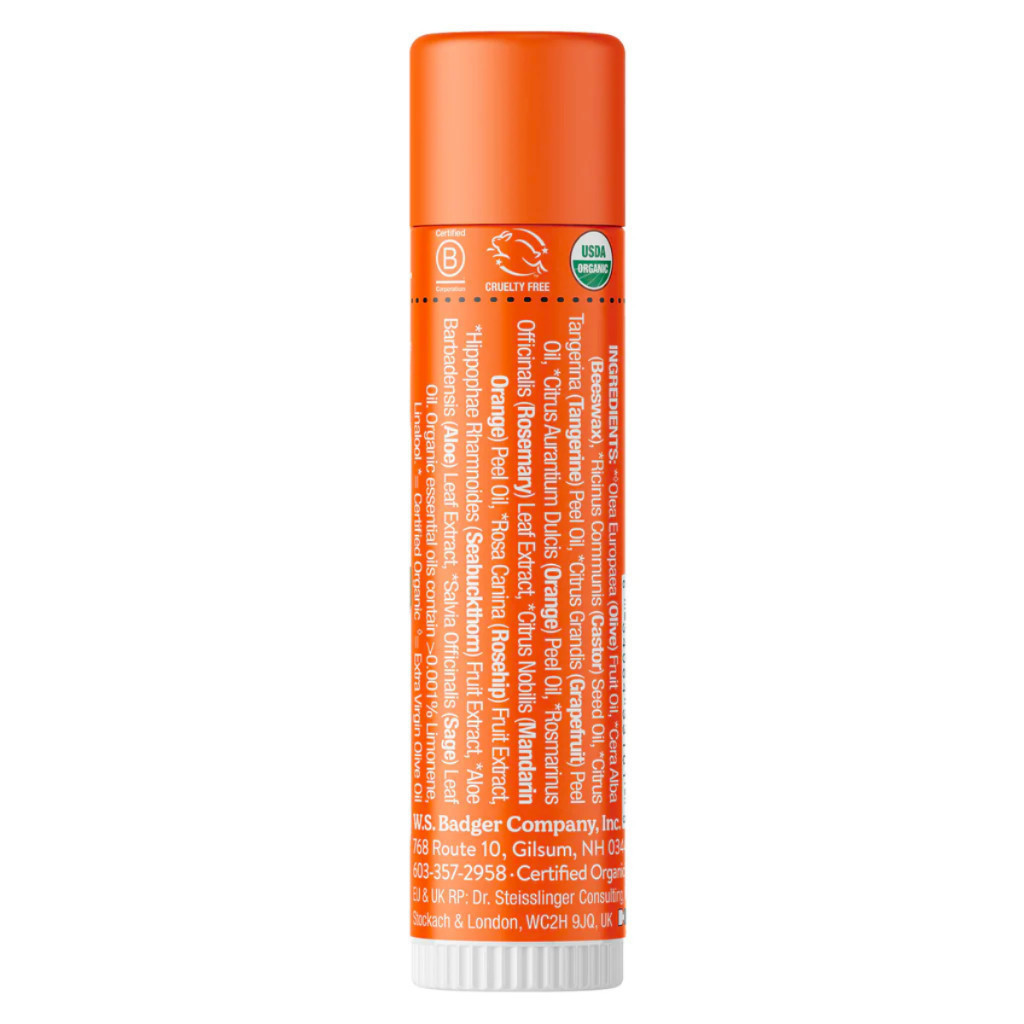 Ảnh Son dưỡng môi hữu cơ BADGER Tangerine Breeze Lip Balm USDA Organic - 4.2g 3