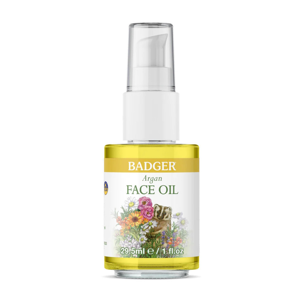 Ảnh Dầu dưỡng da hữu cơ cho da nhờn mụn và hỗn hợp BADGER Argan organic face oil serum - 29.5ML 3