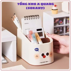 Khay đựng bút, remote và mỹ phẩm đa năng 4 ngăn – Phù hợp bàn làm việc.