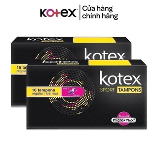 [Live Độc Quyền] Combo 2 hộp Băng vệ sinh Kotex Tampon 16 miếng