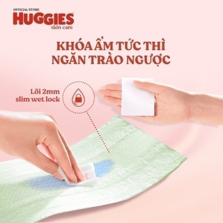 Tã/Bỉm Dán Sơ sinh Huggies Skincare Super Jumbo M76+3/L68/XL60/XXL54