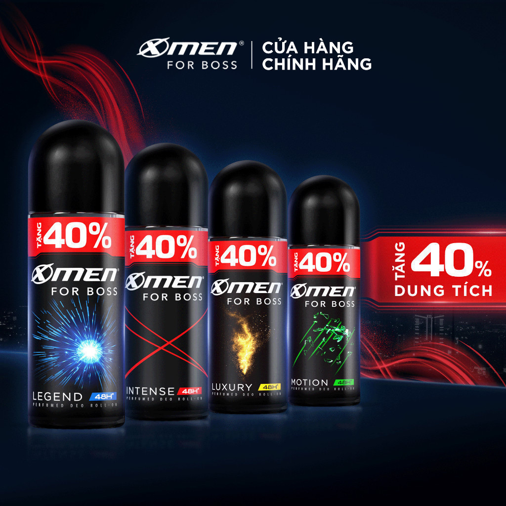 Ảnh Lăn khử mùi X-Men For Boss Intense/ Luxury/Legend/Motion 70ml - Hương nước hoa châu Âu 1