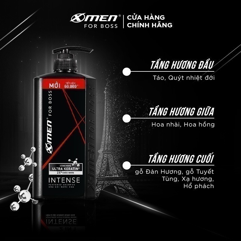 Ảnh Dầu gội nước hoa X-Men For Boss 850g Intense/Legend - Hương nước hoa châu Âu 2