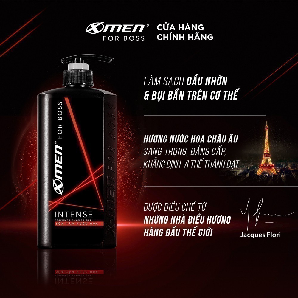 Ảnh Combo Dầu gội nước hoa 650g + Sữa tắm nước hoa X-Men for Boss 650g Intense/Luxury/Motion 3