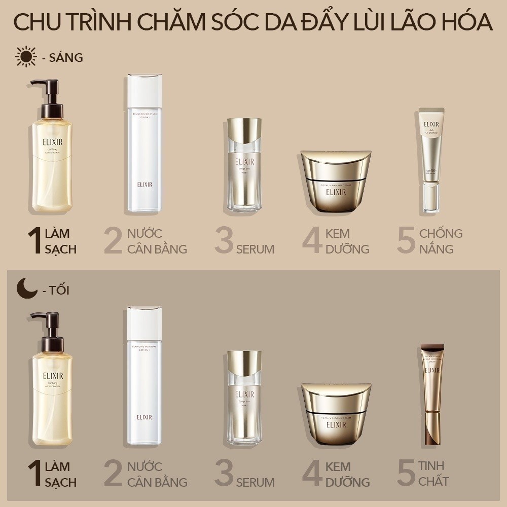 Gel rửa mặt sạch sâu, dưỡng ẩm Elixir Clarifying Warm Cleanser 180g