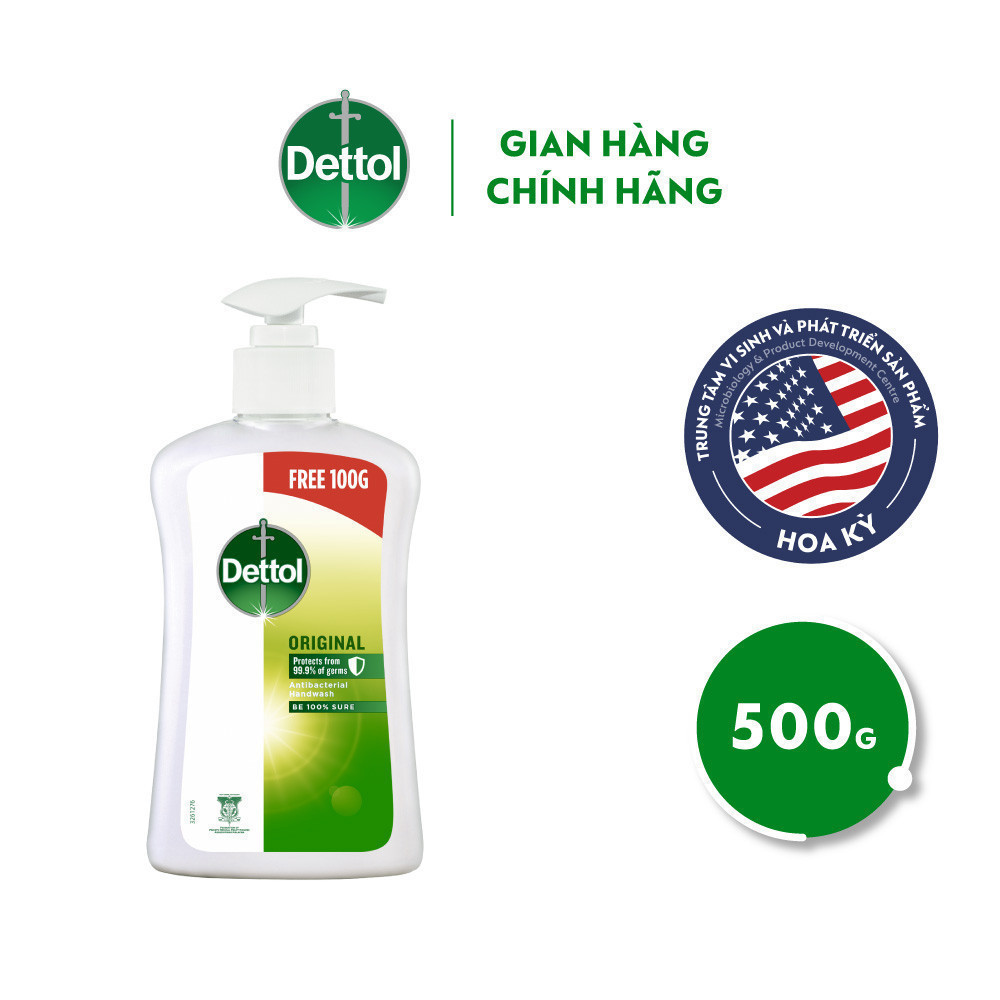 Ảnh Nước rửa tay Dettol kháng khuẩn hương tinh dầu thông – chai 500g siêu tiết kiệm 2