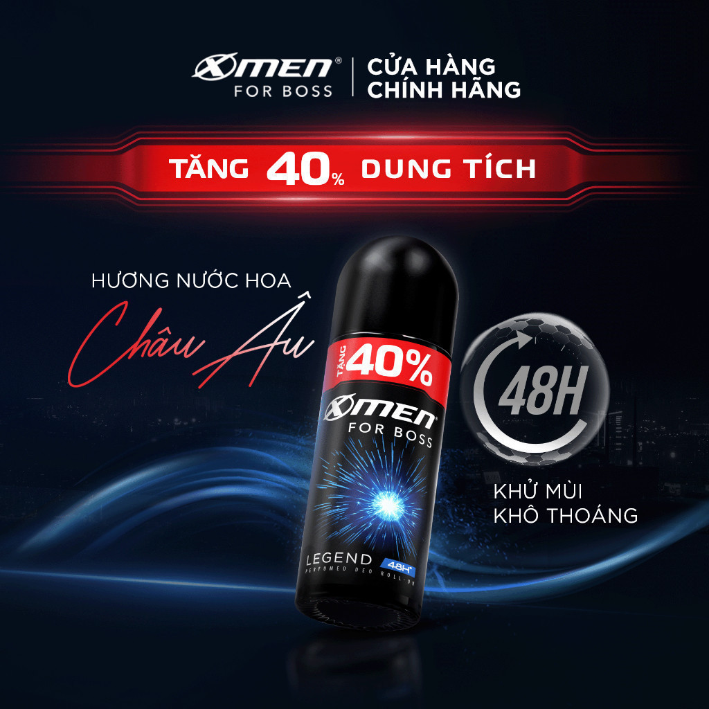 Ảnh Combo 2 Lăn khử mùi X-Men For Boss Intense/ Luxury/Legend/Motion 70ml/chai 2