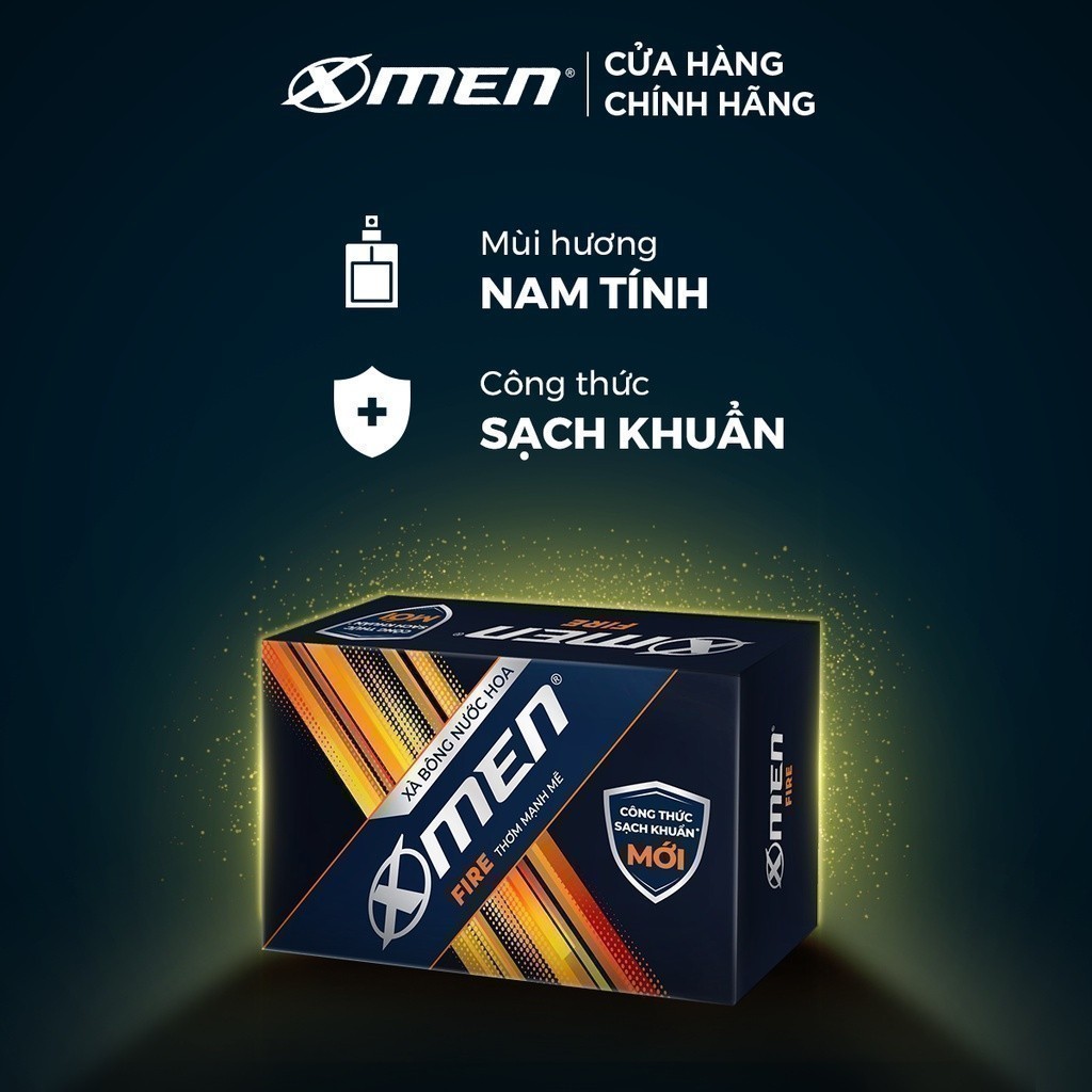 Ảnh Xà bông cục Xmen 90g - 2 mùi hương nam tính cùng công thức sạch khuẩn 3
