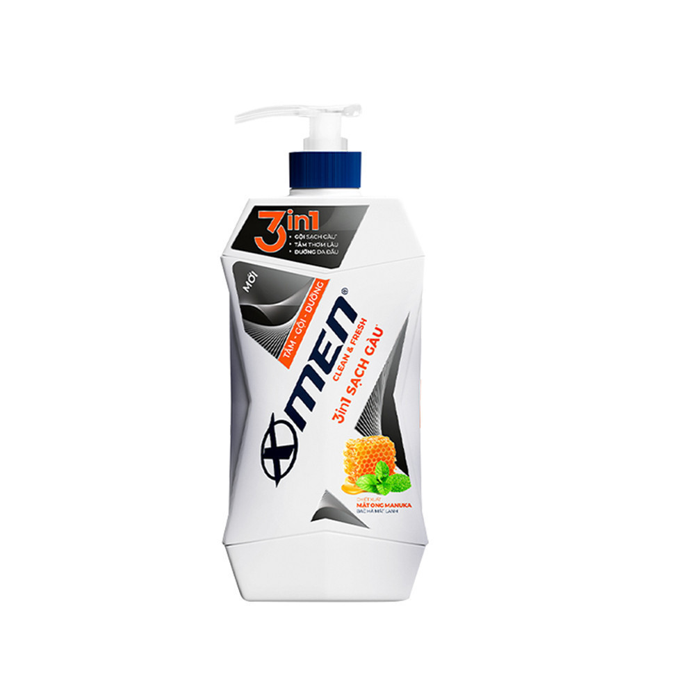 Ảnh Tắm Gội Dưỡng Xmen Clean & Fresh 3in1 Sạch Gàu / 2in1 Sạch Sâu 610g 1