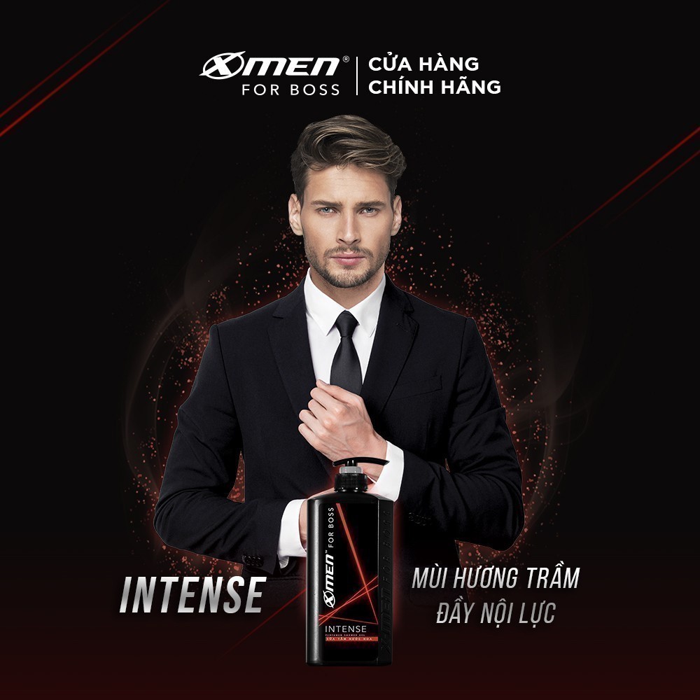 Ảnh Sữa tắm nước hoa X-Men For Boss 650g Intense/Luxury/Motion - Hương nước hoa châu Âu 4