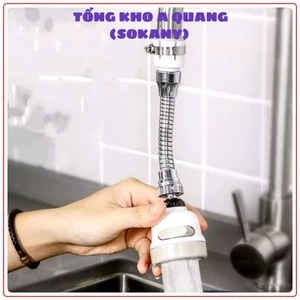 VÒI NƯỚC TĂNG ÁP, Đầu vòi rửa bát tăng áp chống bắn nước, có 2 chế độ nước xoay 360 độ - MA: DAUVOITANGAP6