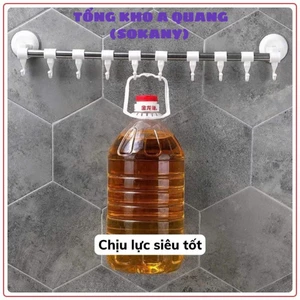 Thanh giá treo đồ mút dán tường tiện lợi, THANH TREO ĐỒ HÚT CHÂN KHÔNG - THANHMOCTREODO069
