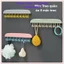 MÓC TREO ĐỒ DÁN TƯỜNG, Móc Nhựa Treo Quần Áo, Tất, Vớ, Đồ Lót... 8 Nhánh Màu Pastel Có Thể Dán Tường Đa Năng 28x14cm